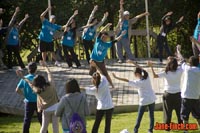 Paul Nguyen gives a speech at First Step Summer Camp.