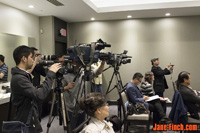 Paul Nguyen speaks at the Hong Fook Mental Health Association press conference for the 2015 Blossom of Hope Gala