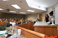 Sheila Sampath, Paul Nguyen and Laura McKeon speak at Queen's University